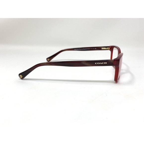 COACH HC 6047 LIBBY 5206 MILKY BURGUNDY 51 [] 16 - 135 EYEGLASSES FRAMES - Picture 7 of 10
